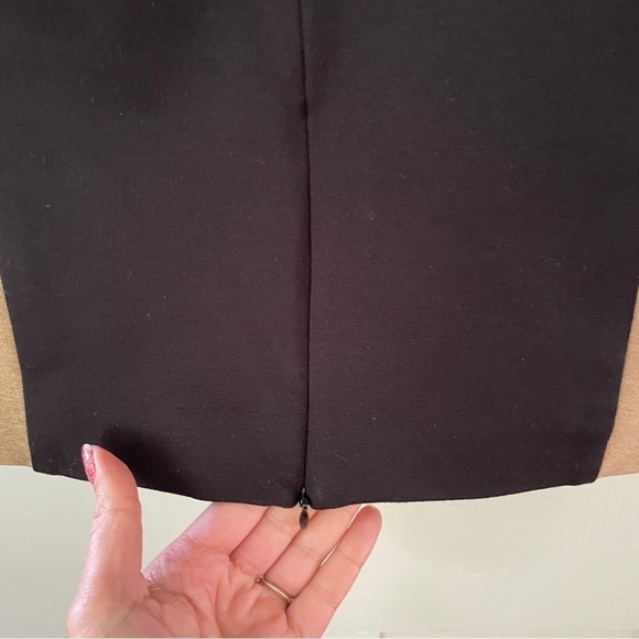 Trina Turk Black and Tan Colorblock Sheath Dress - Picture 9 of 14